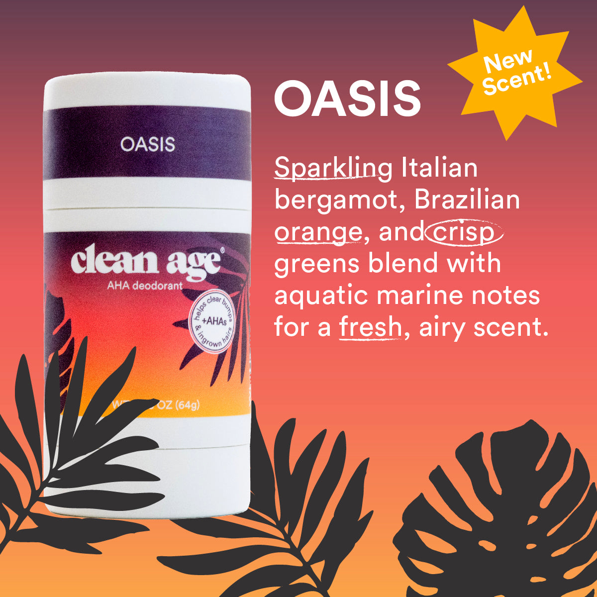 Oasis AHA Deodorant