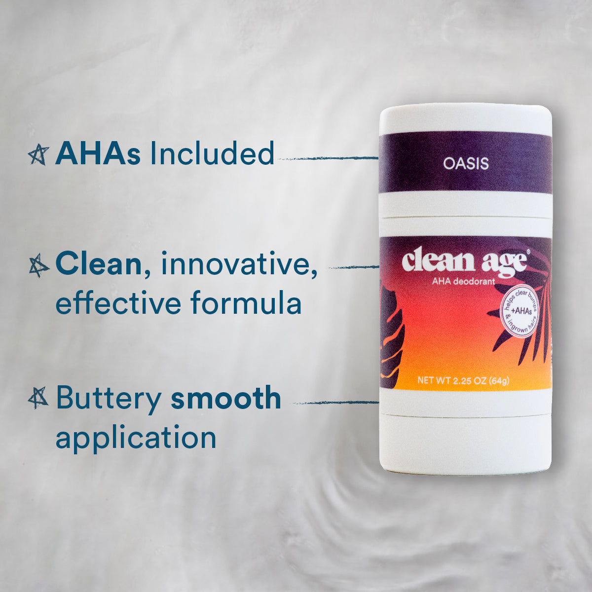 Oasis AHA Deodorant
