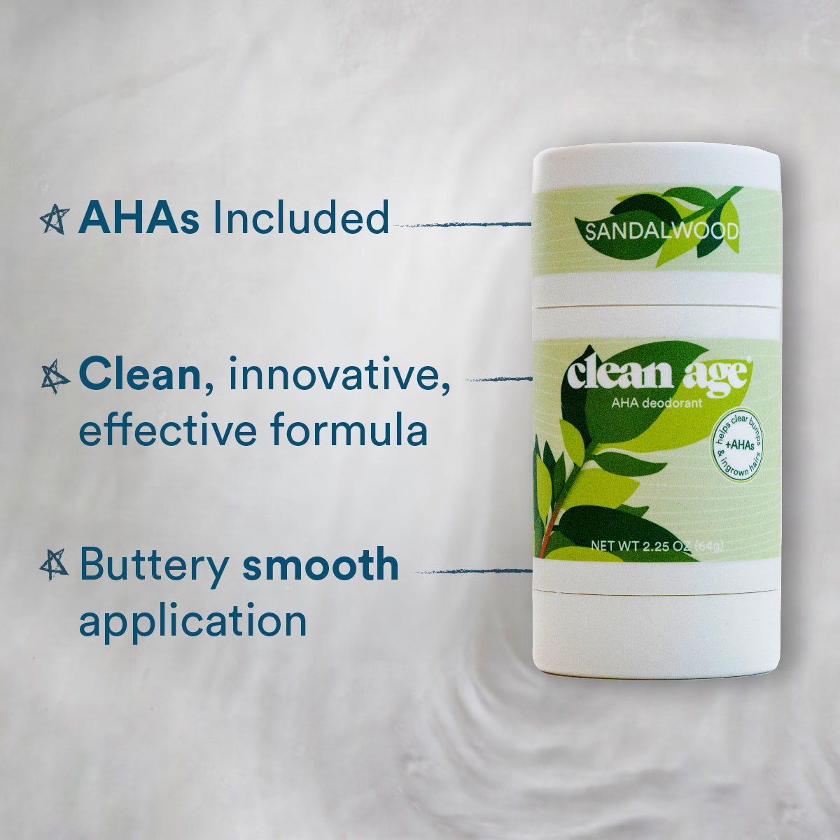 Sandalwood AHA Deodorant