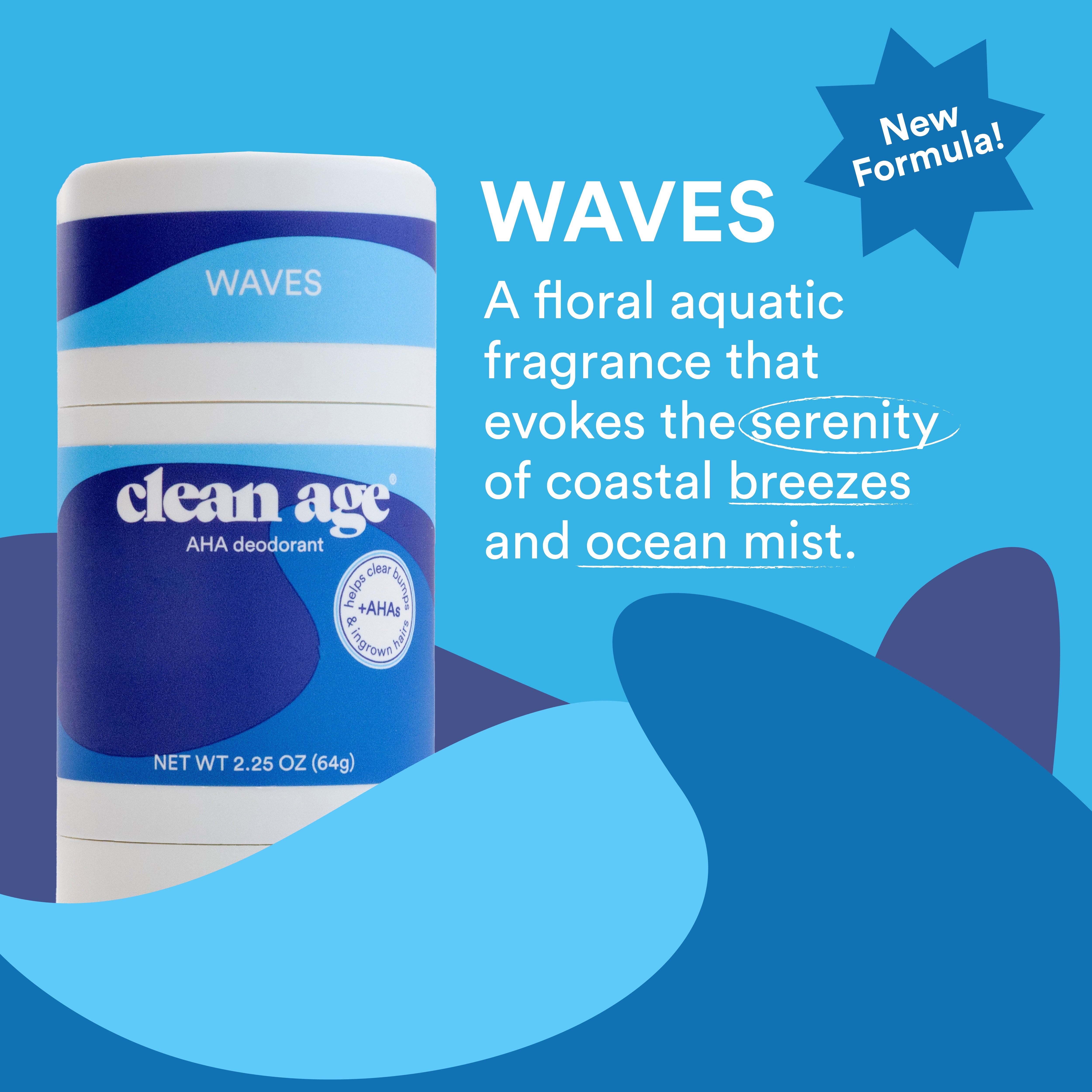Waves AHA Deodorant