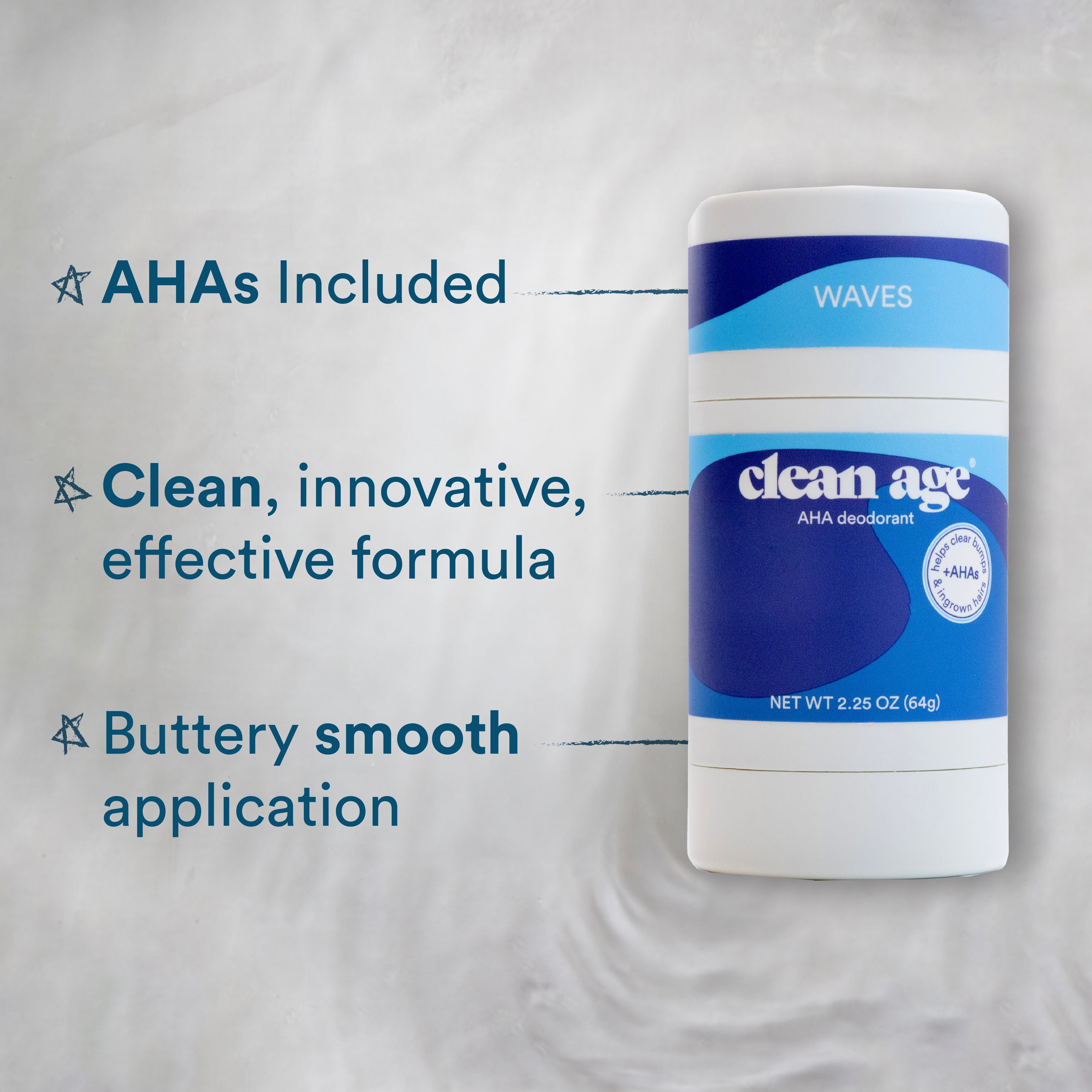 Waves AHA Deodorant