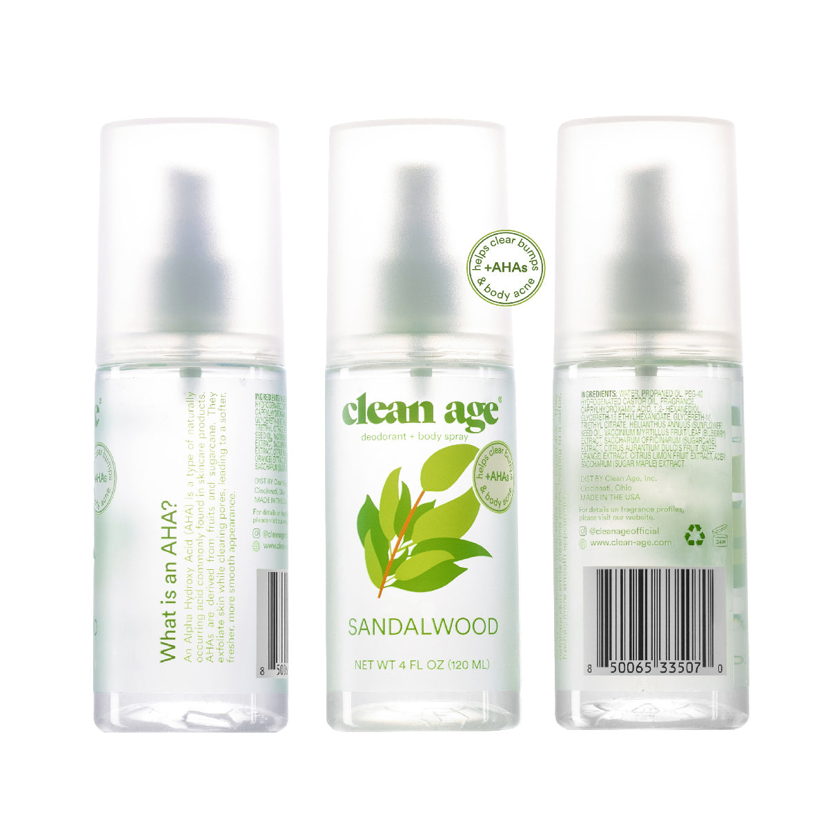 Sandalwood AHA Body Spray