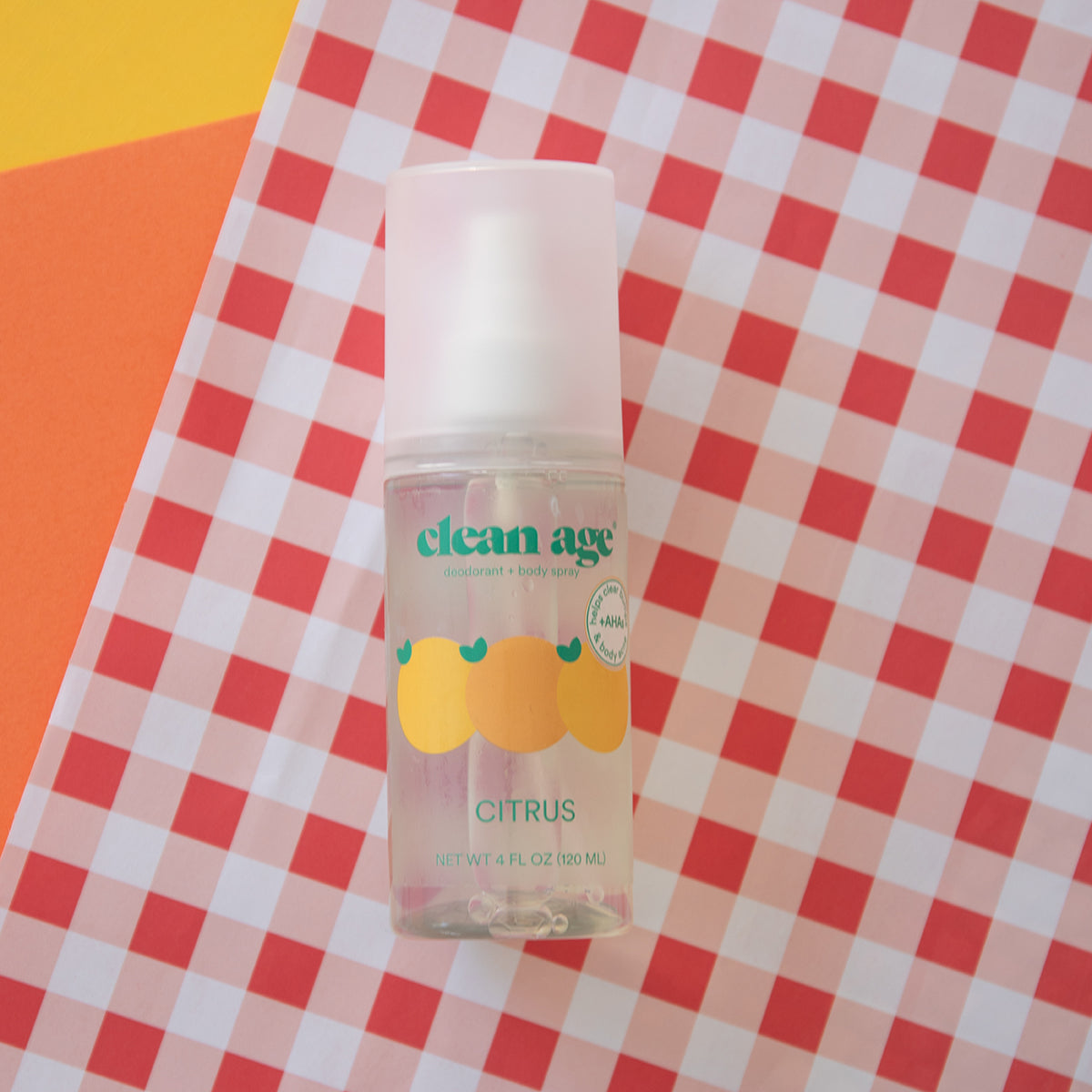 Clean Age Deodorant + Body Spray 4oz - Citrus